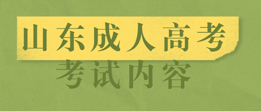 临沂成人高考考试内容